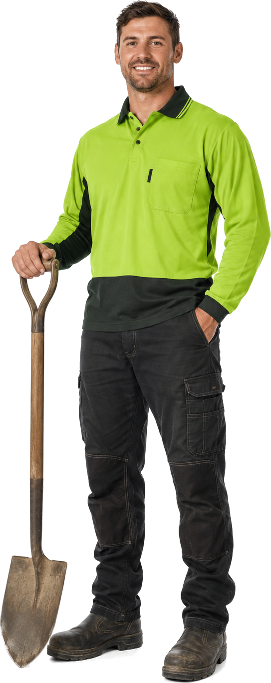Photograph of a landscaper